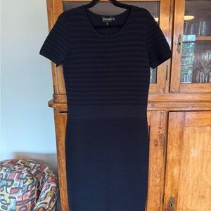 Emporio Armani Dark Navy  Knit Dress Sz 14-16 NWT $525